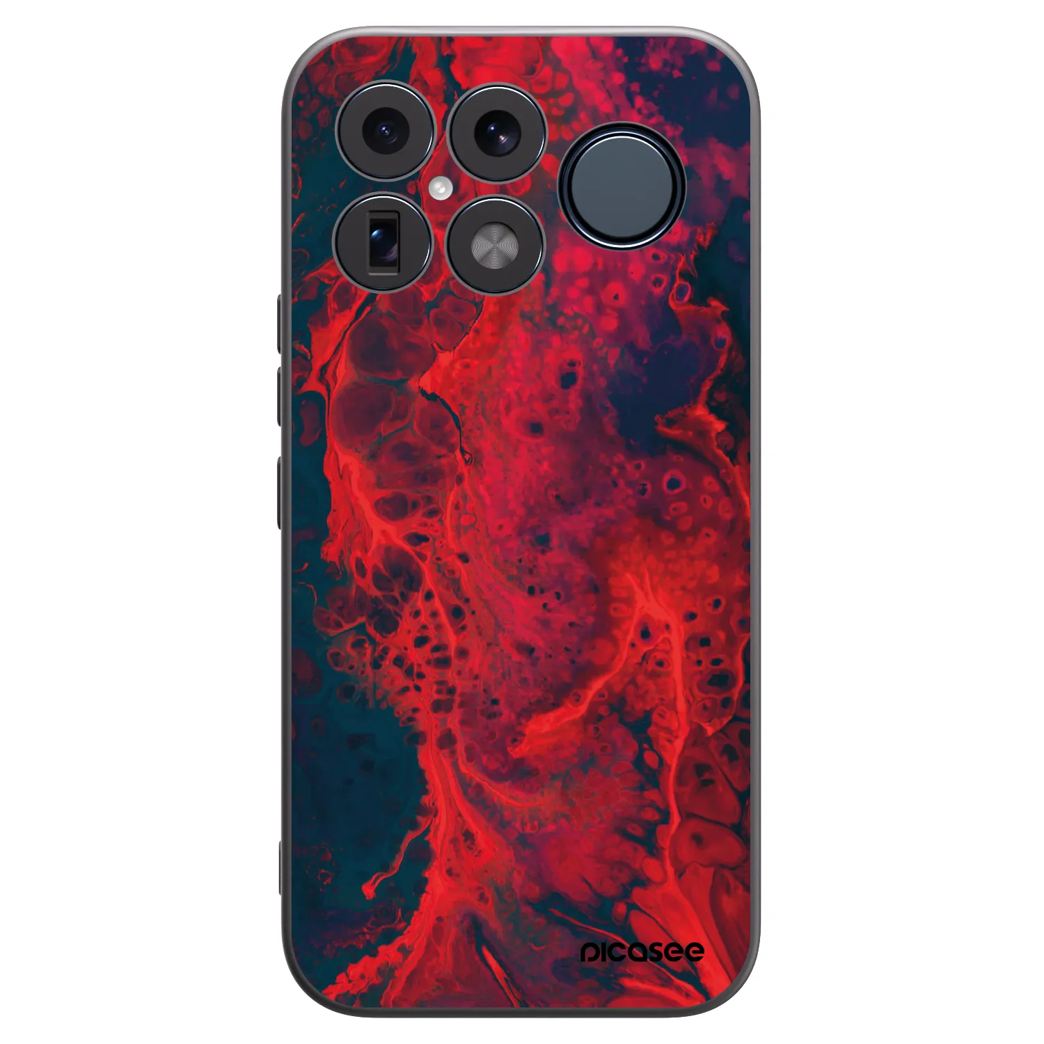 Picasee silikonový černý obal pro Xiaomi Poco F8 Ultra - Organic red