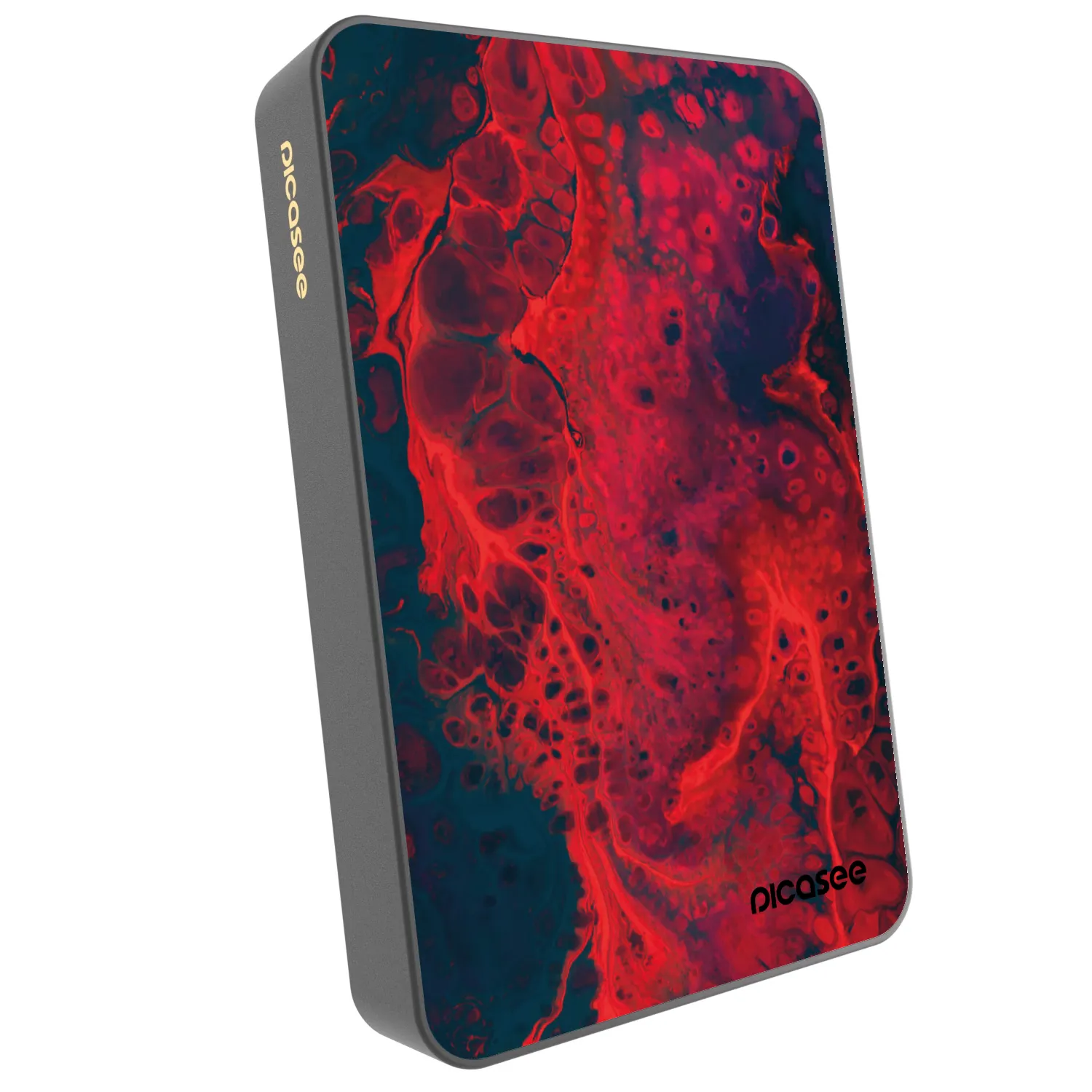 Picasee Powerbanka s MagSafe 10 000 mAh Šedá - Organic red