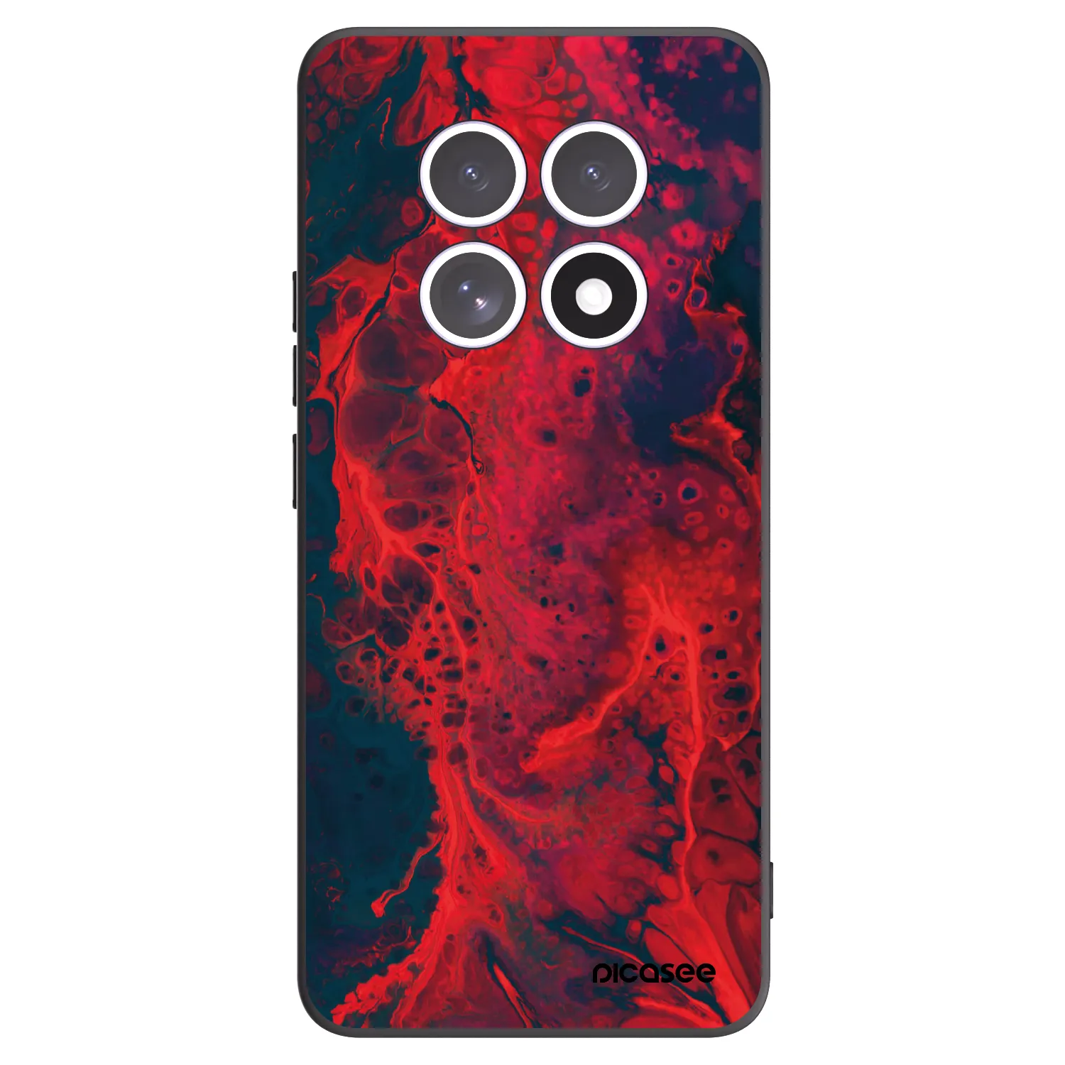 Picasee silikonový černý obal pro Xiaomi Redmi Note 15 5G - Organic red