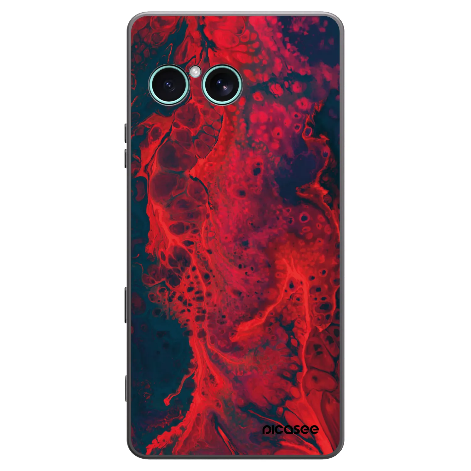 Picasee silikonový černý obal pro Sony Xperia 10 VII - Organic red