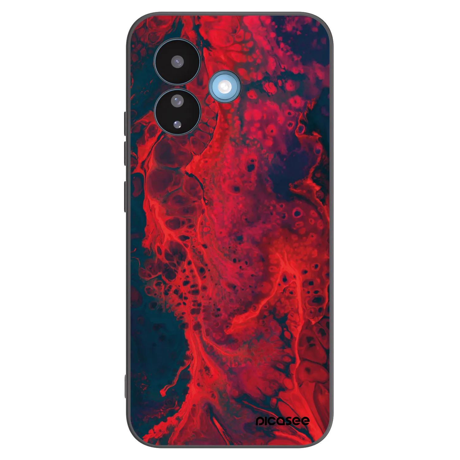 Picasee silikonový černý obal pro Xiaomi Redmi Note 17 Pro 5G - Organic red