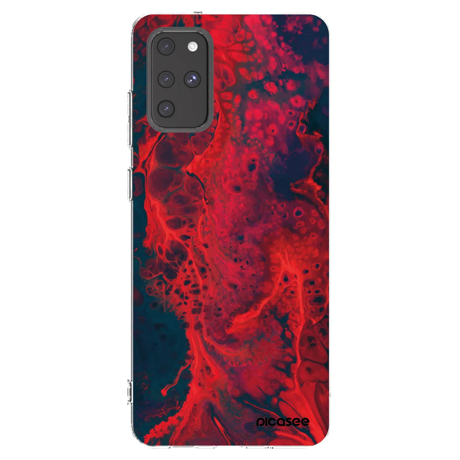 Picasee silikonový průhledný obal pro Samsung Galaxy S20+ G985F - Organic red