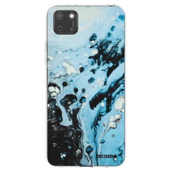 Picasee silikonový průhledný obal pro Huawei Y5P - Organic blue