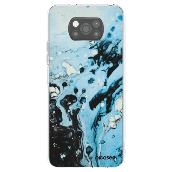 Picasee silikonový černý obal pro Xiaomi Poco X3 - Organic blue