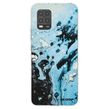 Picasee silikonový průhledný obal pro Xiaomi Mi 10 Lite - Organic blue