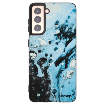 Picasee silikonový černý obal pro Samsung Galaxy S21 5G G991B - Organic blue