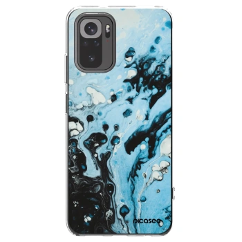Picasee silikonový průhledný obal pro Xiaomi Redmi Note 10S - Organic blue