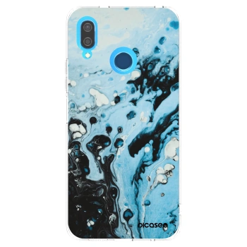 Picasee silikonový průhledný obal pro Huawei P20 Lite - Organic blue