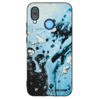 Picasee silikonový černý obal pro Huawei P20 Lite - Organic blue