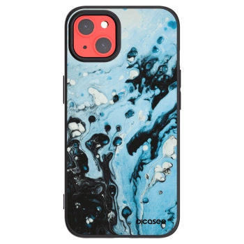 Picasee silikonový černý obal pro Apple iPhone 13 - Organic blue