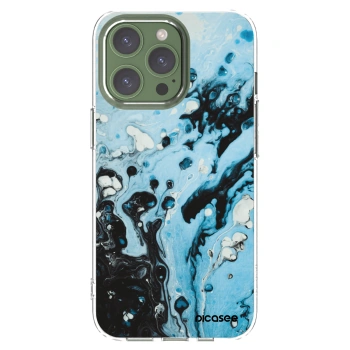 Picasee silikonový průhledný obal pro Apple iPhone 13 Pro - Organic blue