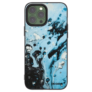 Picasee silikonový černý obal pro Apple iPhone 13 Pro Max - Organic blue