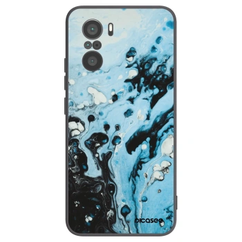 Picasee silikonový černý obal pro Xiaomi Poco F3 - Organic blue