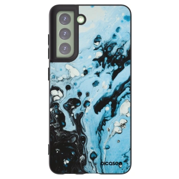 Picasee silikonový černý obal pro Samsung Galaxy S21 FE 5G - Organic blue