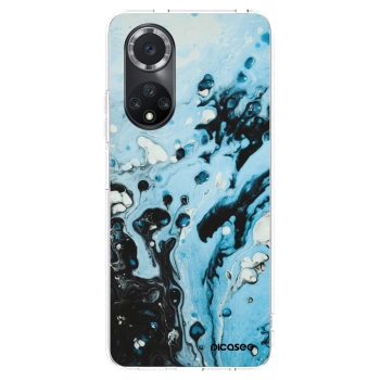 Picasee silikonový průhledný obal pro Huawei Nova 9 SE - Organic blue
