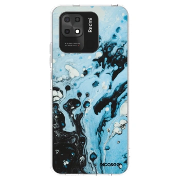 Picasee silikonový průhledný obal pro Xiaomi Redmi 10C - Organic blue