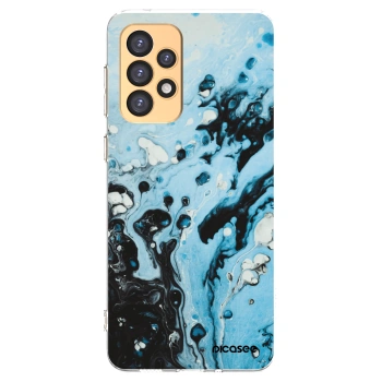 Picasee silikonový průhledný obal pro Samsung Galaxy A33 5G A336 - Organic blue