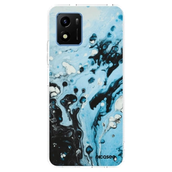 Picasee silikonový průhledný obal pro Vivo Y01 - Organic blue