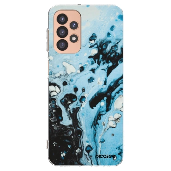 Picasee silikonový průhledný obal pro Samsung Galaxy A23 A236B 5G - Organic blue