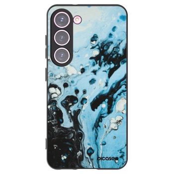 Picasee silikonový černý obal pro Samsung Galaxy S23 5G - Organic blue