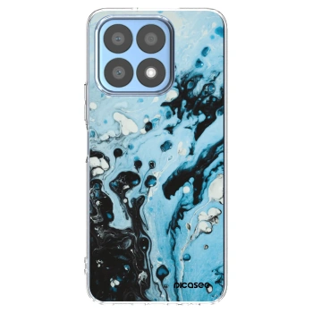 Picasee silikonový průhledný obal pro Honor X8a - Organic blue