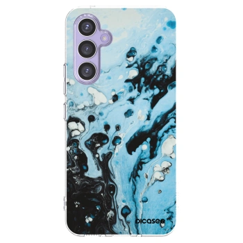 Picasee silikonový průhledný obal pro Samsung Galaxy A54 5G A546B - Organic blue