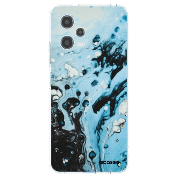 Picasee silikonový průhledný obal pro Xiaomi Redmi Note 12 5G - Organic blue