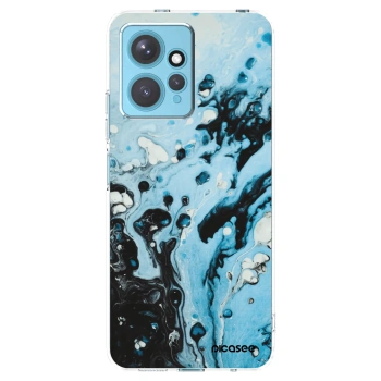 Picasee silikonový průhledný obal pro Xiaomi Redmi Note 12 4G - Organic blue