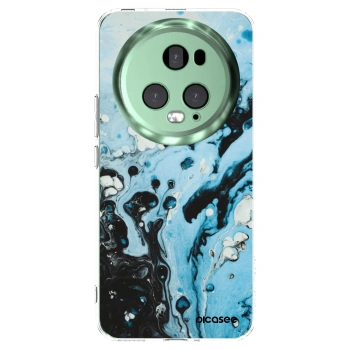 Picasee silikonový průhledný obal pro Honor Magic5 Pro - Organic blue