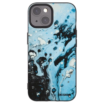 Picasee silikonový černý obal pro Apple iPhone 15 - Organic blue