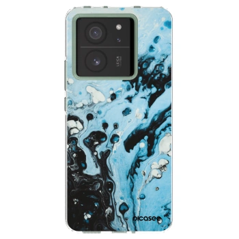 Picasee silikonový průhledný obal pro Xiaomi 13T - Organic blue