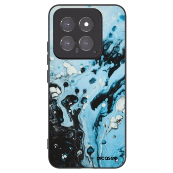 Picasee silikonový černý obal pro Xiaomi 14 - Organic blue
