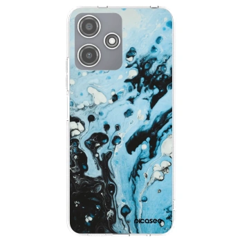 Picasee silikonový průhledný obal pro Xiaomi Redmi 12 5G - Organic blue