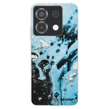 Picasee silikonový průhledný obal pro Xiaomi Poco X6 - Organic blue