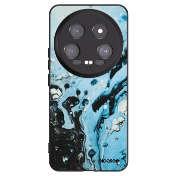 Picasee silikonový černý obal pro Xiaomi 14 Ultra - Organic blue