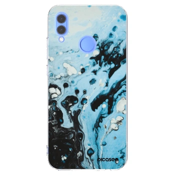 Picasee silikonový průhledný obal pro Honor 10 Lite - Organic blue