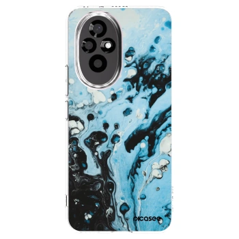 Picasee silikonový průhledný obal pro Honor 200 Pro 5G - Organic blue