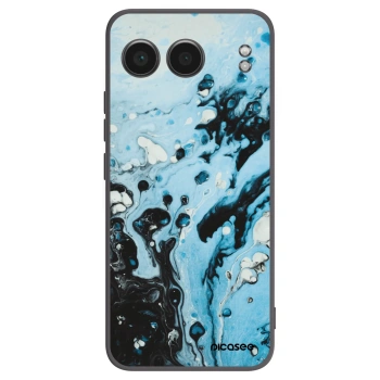 Picasee silikonový černý obal pro OnePlus Nord 4 - Organic blue