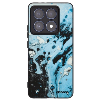 Picasee silikonový černý obal pro Xiaomi 14T Pro - Organic blue
