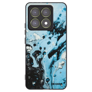 Picasee silikonový černý obal pro Xiaomi 14T - Organic blue