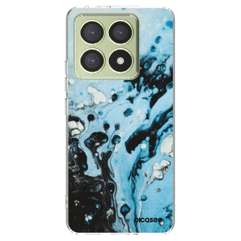 Picasee silikonový průhledný obal pro Xiaomi 14T - Organic blue