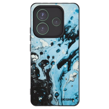 Picasee silikonový černý obal pro Xiaomi Redmi Note 14 5G - Organic blue