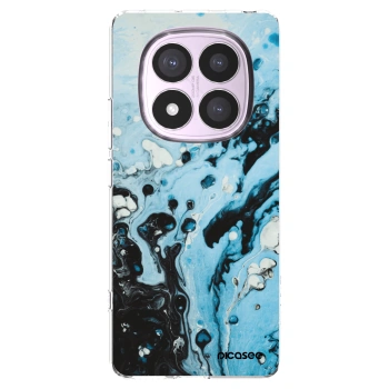 Picasee silikonový průhledný obal pro Xiaomi Redmi Note 14 Pro 4G - Organic blue