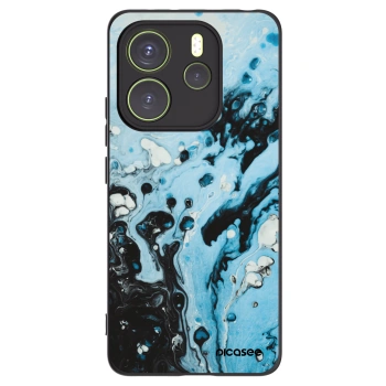 Picasee silikonový černý obal pro Xiaomi Redmi Note 14 4G - Organic blue
