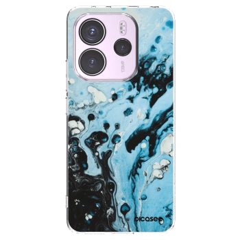 Picasee silikonový průhledný obal pro Xiaomi Redmi Note 14 4G - Organic blue