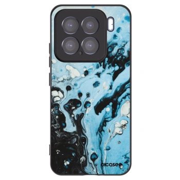 Picasee silikonový černý obal pro Xiaomi 15 - Organic blue