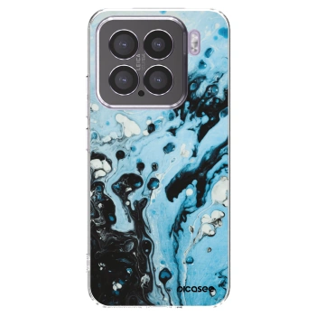 Picasee silikonový průhledný obal pro Xiaomi 15 - Organic blue