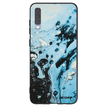 Picasee silikonový černý obal pro Samsung Galaxy A70 A705F - Organic blue