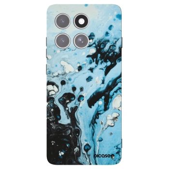 Picasee silikonový černý obal pro Motorola Edge 60 Pro - Organic blue