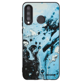Picasee silikonový černý obal pro Huawei P30 Lite - Organic blue